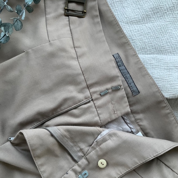 Zara Basic Camel Dress Pant Size M - Picture 3 of 3